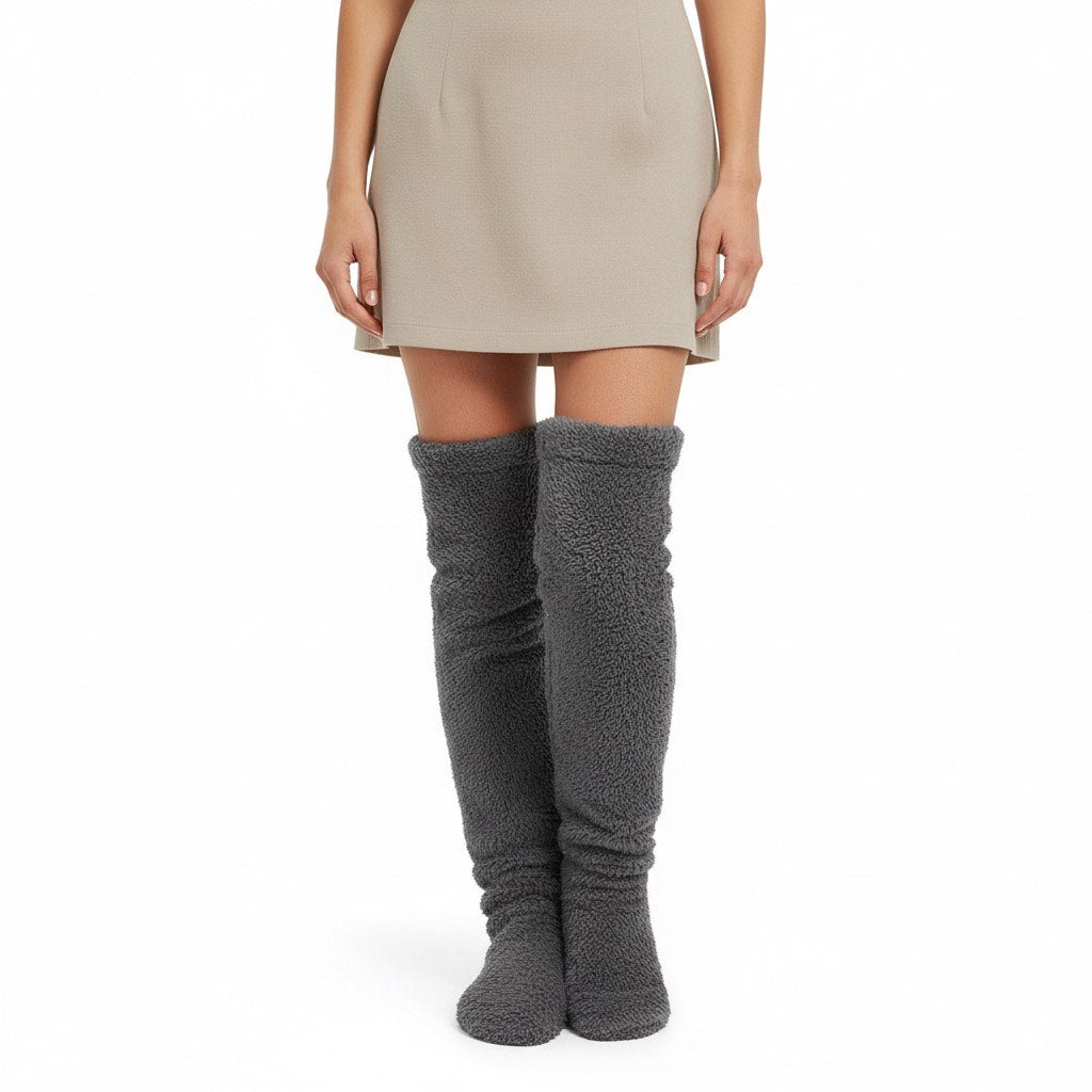Plush Over-The-Knee Socks | Stay Warm All Winter