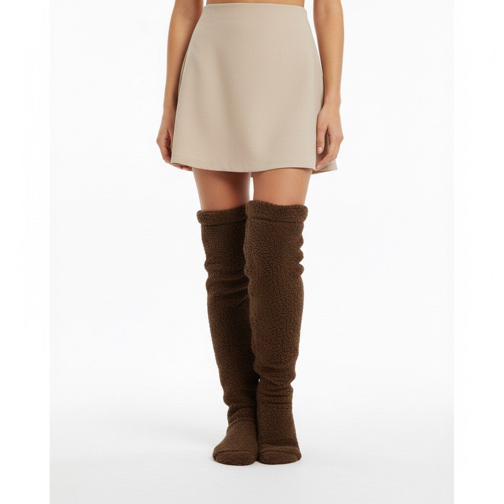 Plush Over-The-Knee Socks | Stay Warm All Winter
