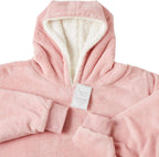 Oversized Hoodie Blanket | Sherpa Fleece Hooded Sweatshirt