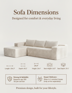 Cloud Haven Sofa – Modular Sectional Couch, Plush Comfort & Modern Design