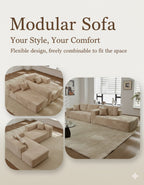 Cloud Haven Sofa – Modular Sectional Couch, Plush Comfort & Modern Design