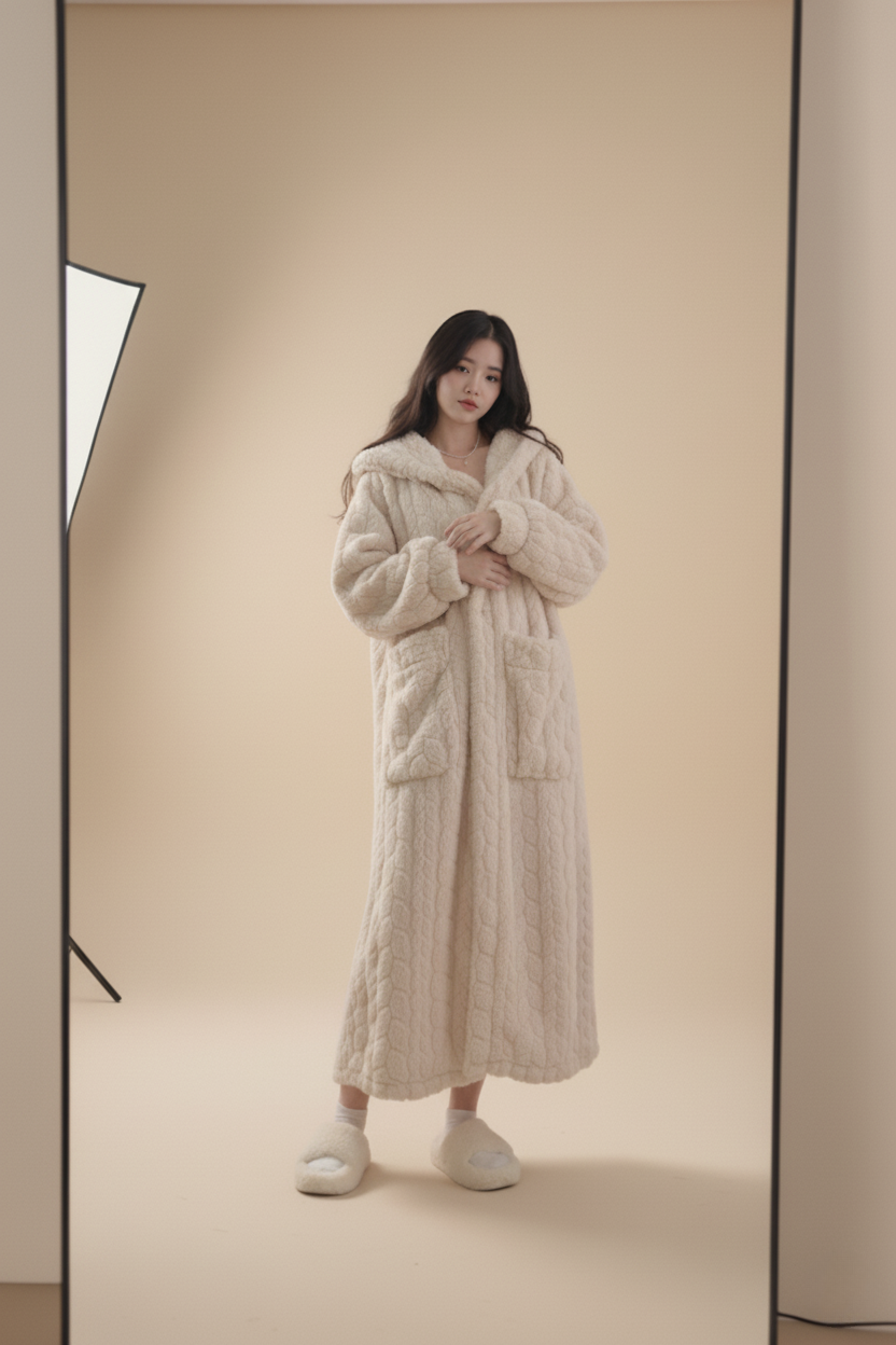 Kawaï - Warm Hooded Lounge Robe