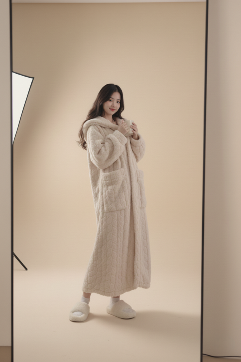 Kawaï - Warm Hooded Lounge Robe