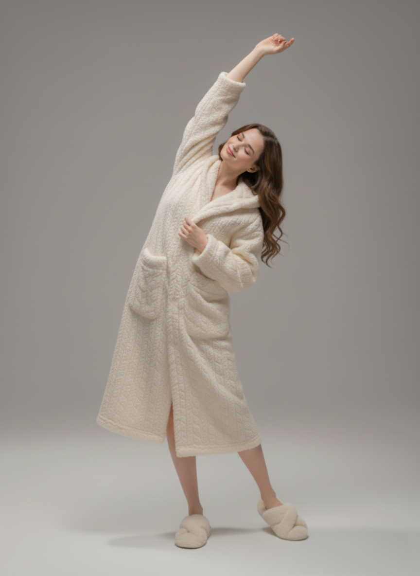 Milo - Warm Hooded Lounge Robe
